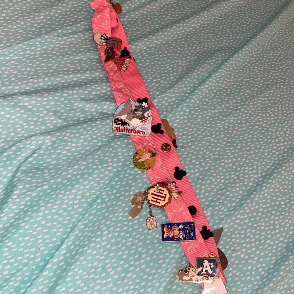 Disney lanyard with collection pins